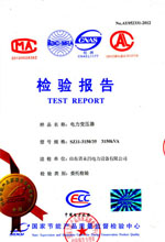電(diàn)力變壓器(qì)檢測報(bào)告(gào)